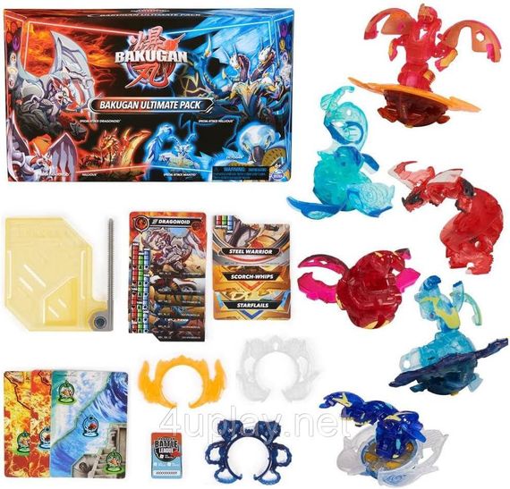 Bakugan Ultimate 6-Pack Special Attack Dragonoids Оригинал Бакуган Набор из 6 бакуганов