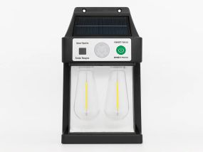 Настінний ліхтар із сонячною панеллю YX 777-2W — яскраве автономне освітлення