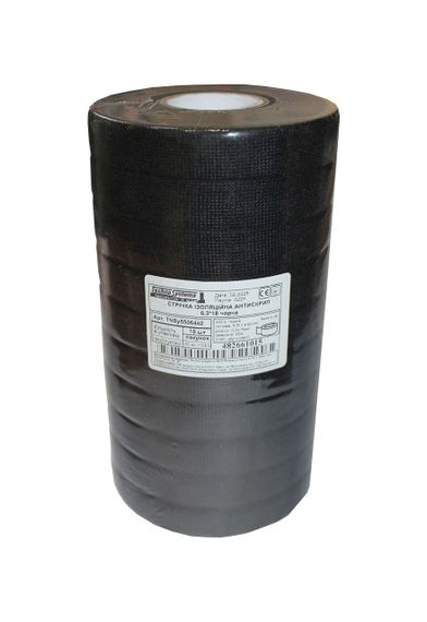 Лента изоляционная антискрип 0.3х18мм черная 20м Х/Б с ворсом Ny95506442 | Зображення 5