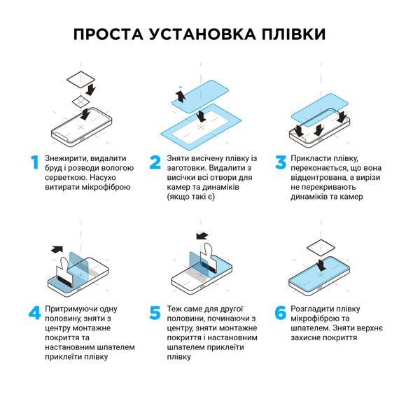 Плівка захисна Armorstandart Kit Ultra Clear 10 pcs (ARM67432) | Зображення 4
