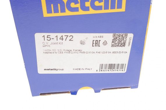 Шрус наружный Mazda 323 F IV S IV 98-04 Premacy 99-05 26z 29z 55.96mm 79.7mm 63mm  15-1472 | Зображення 7