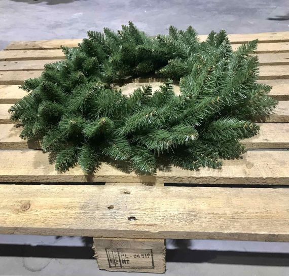 Вінок новорічний різдвяний Elegant зі штучної хвої d-50 см зелений | Зображення 2