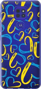 Чехол на Motorola G9 Play Сердца UA "5292u-2105-17620"