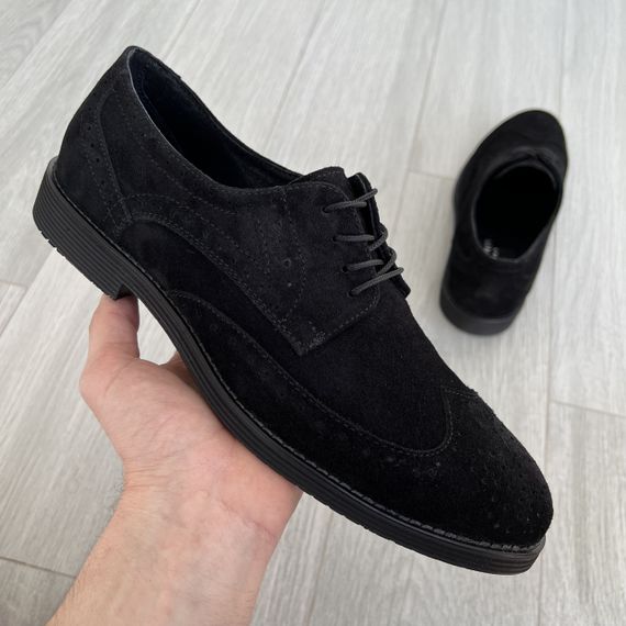 Замшеві чоловічі туфлі 40 розмір | Зображення 1