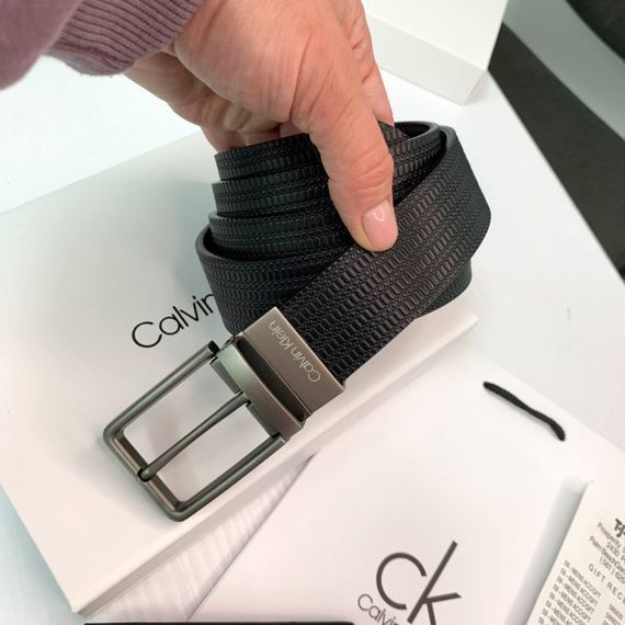 Чоловічий подарунковий набір ремінь і портмоне Calvin Klein натуральна шкіра | Зображення 4