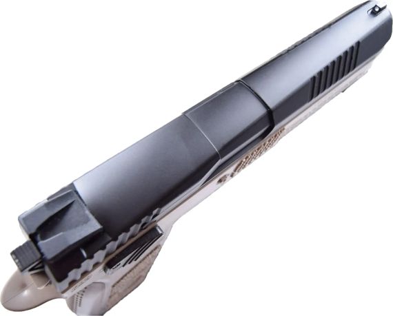 Пістолет пневматичний ASG CZ P-09 Black/FDE Blowback. CO2. Pellet кал. 4.5 мм | Зображення 3