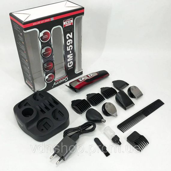 Професійна акумуляторна машинка для стрижки GEMEI GM-592, Акумуляторна машинка для стрижки GK-56 | Зображення 1