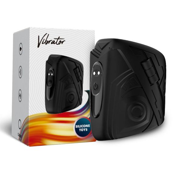 Насадка на пеніс Mechwarrior Black, 9 vibration functions sexstyle | Зображення 5