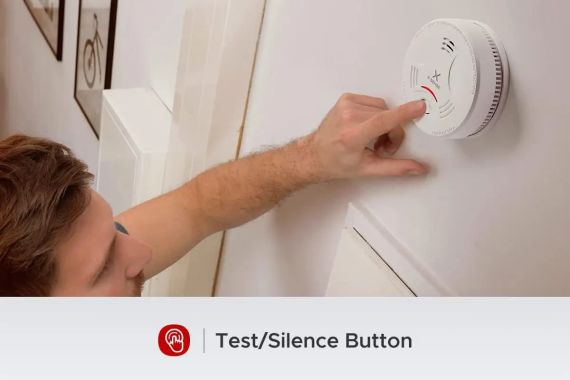 Датчик диму X-Sense SD11 з 10-річною батареєю, LED-індикатором і кнопкою вимкнення звуку | Зображення 3