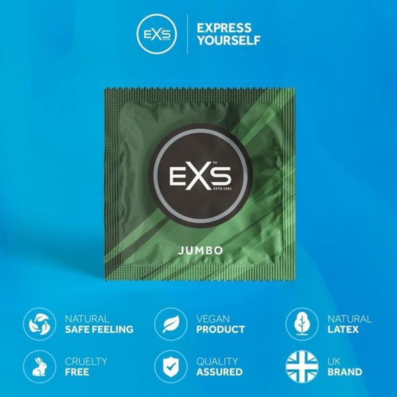 Презервативи королівського розміру Exs Jumbo латексні (ціна за 5 шт.) | Зображення 1
