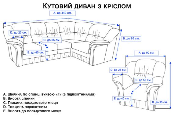 Жаккардовый чехол на угловой диван с креслом без юбки Зелёный | Зображення 6