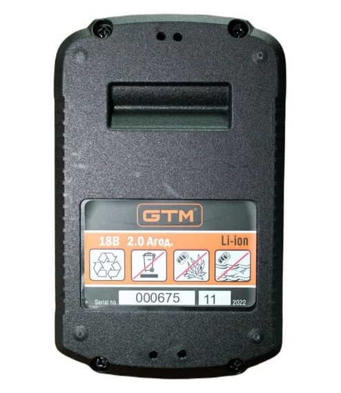 Аккумулятор Li-Ion GTM B18V/2Аh 18 В 2 А*год для шуруповерта 2700 | Зображення 1