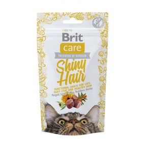 Ласощі Brit Care Functional Snack Shiny Hair д/котів для здоров я шкіри та шерсті з лососем 50 г