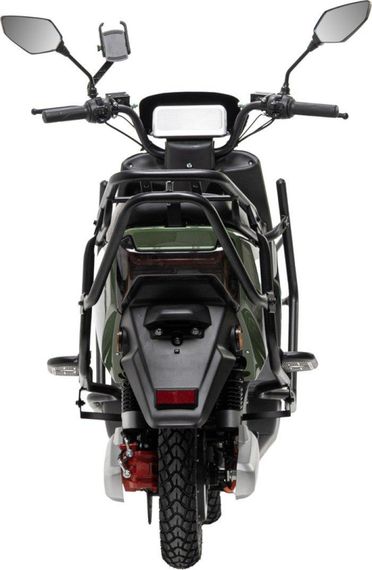 Электроскутер Crosser CR-13 LFP 2000W 76.8V 30Ah, LiFePO4, до 75 км, 65 км/ч, съемный аккумулятор Зелений | Зображення 9