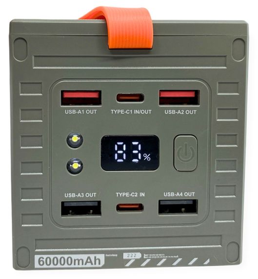 Power Bank 60000 mAh 22,5 W Remax RPP-609 реальна ємність, швидка зарядка, зовнішній акумулятор павербанк | Зображення 3