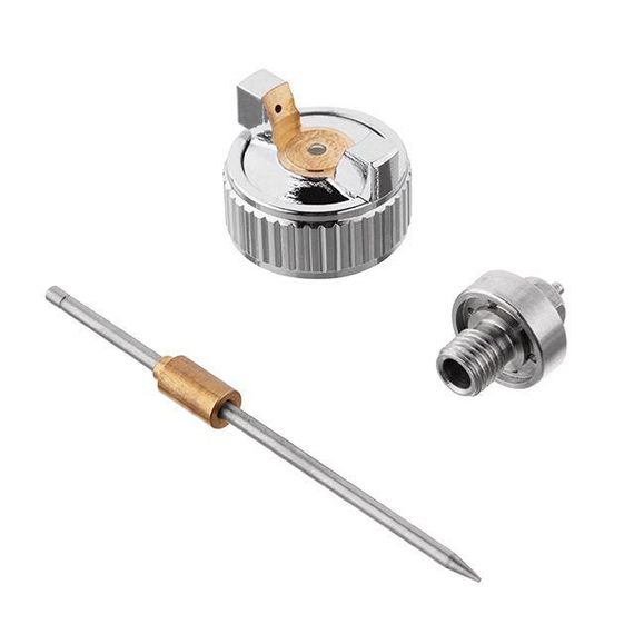 Комплект форсунки 0.8 мм для фарбопульта HVLP РТ-0101 (форсунка, повітряна головка, голка) INTERTOOL PT-20021 | Зображення 1