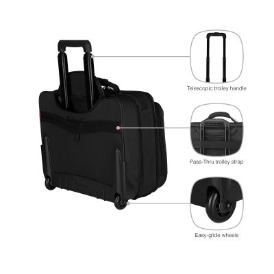 Сумка для ноутбука Wenger 16&quot; Granada, Wheeled Case, Black (600659) | Зображення 4