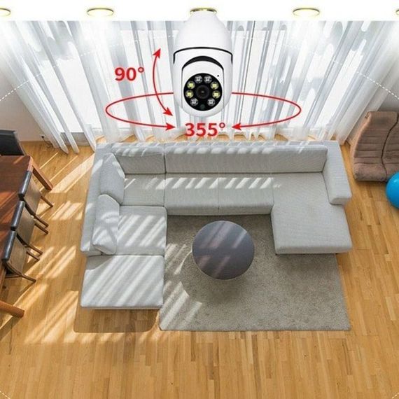 Камера відеоспостереження лампочка CAM L1 E27 WIFI IP 360/90 поворотна | Зображення 7