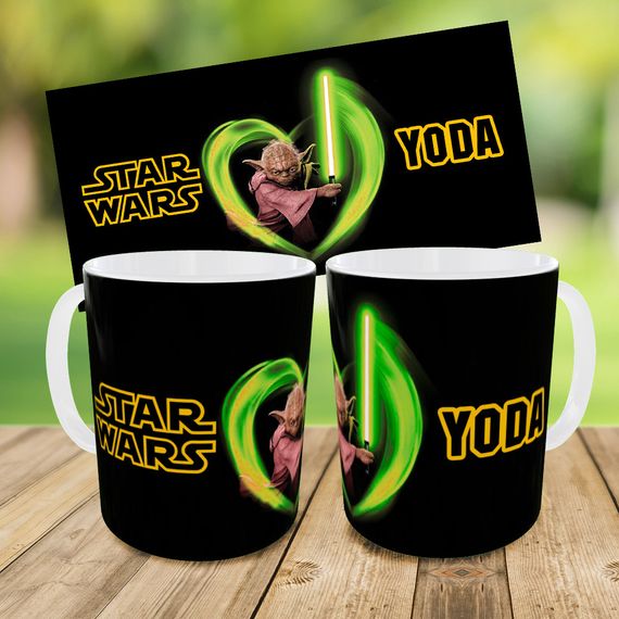 Детский набор Йода Star Wars сумка-бананка + керамическая кружка с принтом (5621) | Зображення 3