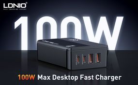 Швидкий зарядний пристрій USB C LDNIO 100 Вт GaN USB C