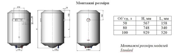 Бойлер Novatec Standart NT-S 80 | Зображення 3