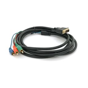Кабель DVI (тато)-3RCA (тато),3m,2 ферит,Black,ОЕМ