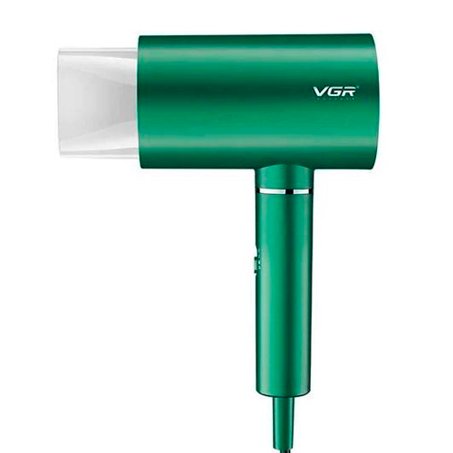 Фен професійний VGR V-431 GREEN, 2 рівні обдування, 2 рівні температури, насадка-концентратор