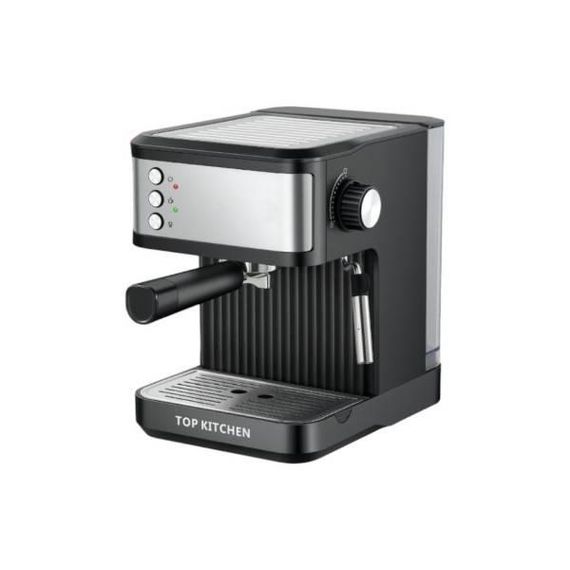 Кавоварка Еспресо зі стимером 1500Вт 15 бар Top Kitchen Tk00215 Чорна