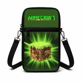 Сумка-чехол для телефона Minecraft детская через плечо, водонепроницаемая мини-сумка (4754)