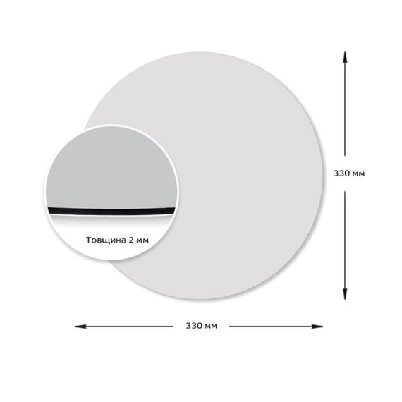 Дзеркало акрилове самоклеюче 330х330х2мм SW-00000750 | Зображення 2
