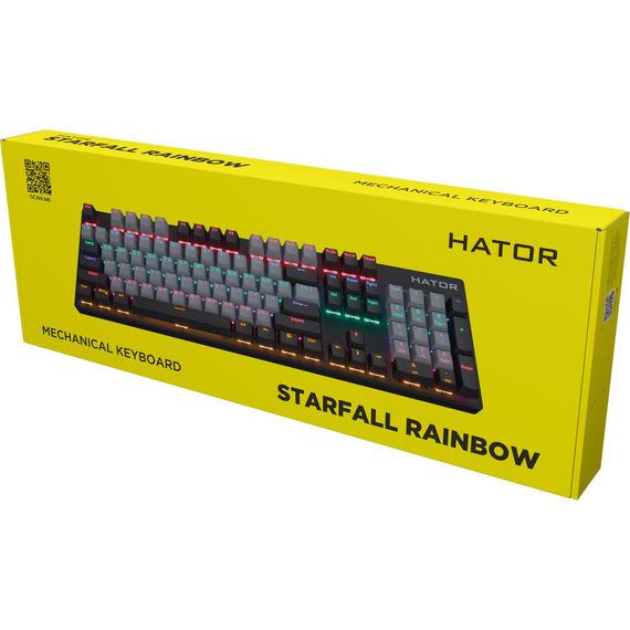 Клавіатура Hator Starfall Rainbow Origin Blue USB Grey/Black (HTK-609-BGB) | Зображення 6