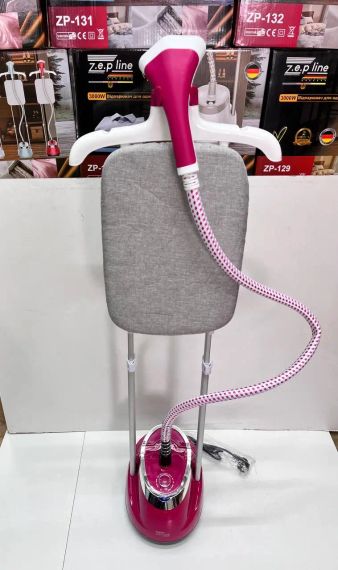 Червоний Відпарювач вертикальний для одягу зі стійкою Zepline ZP-129 3000W | Зображення 4