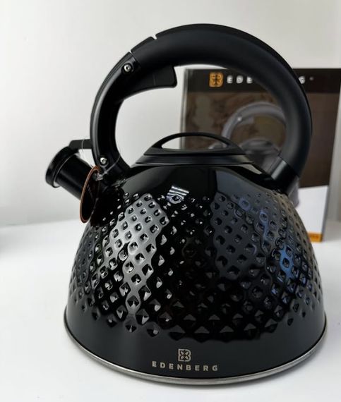 Чайник із свистком Edenberg EB-8854-Black 3 л чорний