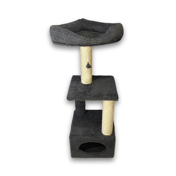 Дряпка Природа Д23 для котів з будиночком 36x36x115 см