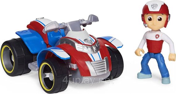 Щенячий патруль Спасательный квадроцикл и фигурка Райдер. Paw Patrol Ryder's Rescue ATV Vehicle with Figure | Зображення 2