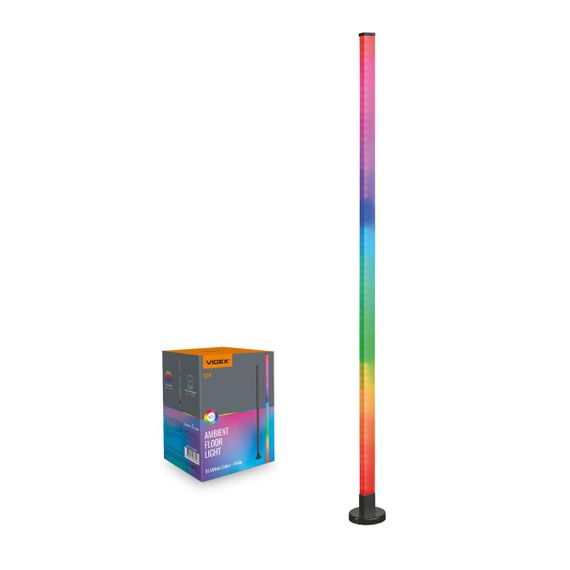 Світлодіодна лампа підлогова VIDEX TF20 RGB 10W Black