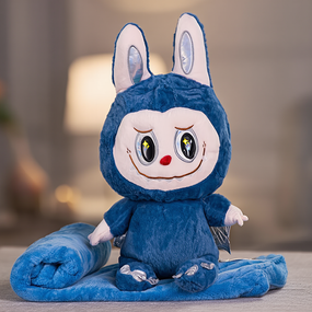 Мягкая игрушка-плед, подушка 3 в 1 Labubu Brown Dragon плед в игрушке детский плед игрушка Лабубу Синий 520-29BL