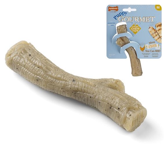 Игрушка для щенят Nylabone Gourmet Puppy Stick Chicken, 13.5 см