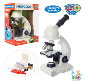 Игрушечный микроскоп SK 0010 с пробирками и инструментами