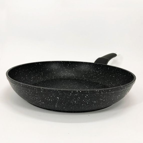 Сковорода UNIQUE UN-5137 28 см граніт темний, Сковорода з антипригарним покриттям для газової плити | Зображення 3