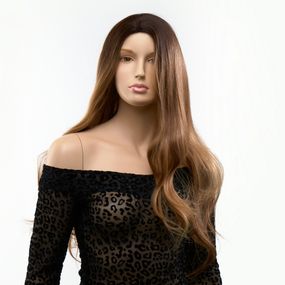 Перука довга хвиляста омбре Fetish Hair перехід з темно-русого в світло-русявий, 70 см
