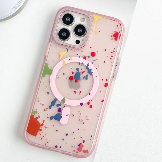 Чохол TPU+PC Flush with MagSafe для Apple iPhone 13 Pro (6.1") Baby pink | Зображення 3