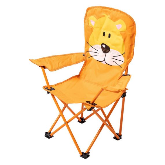 Розкладне крісло туристичне 34х58х65 см крісло для пікніка на природу з підстаканником Помаранчевий | Зображення 1
