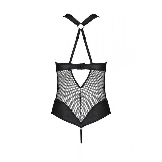 Боди с халтером и графическим узором Amanda Body black S/M-Passion sexstyle | Зображення 3