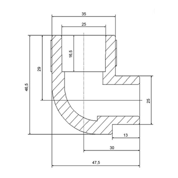 Кутник Blue Ocean 25вх25з SD00048142 | Зображення 1