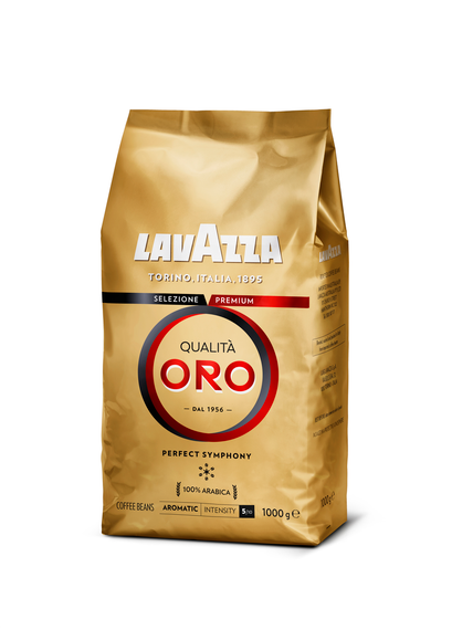 Оптом кави в зернах Lavazza Qualita Oro 1кг 100% Арабіка Італія Оригінал Лавацца Оро Золотиста | Зображення 1