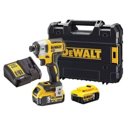 Шуруповерт DeWALT 18V XR Li-Ion, 2x5Ah, бесщеточный, 205 Нм, 3250 об/мин, кейс (DCF887P2)