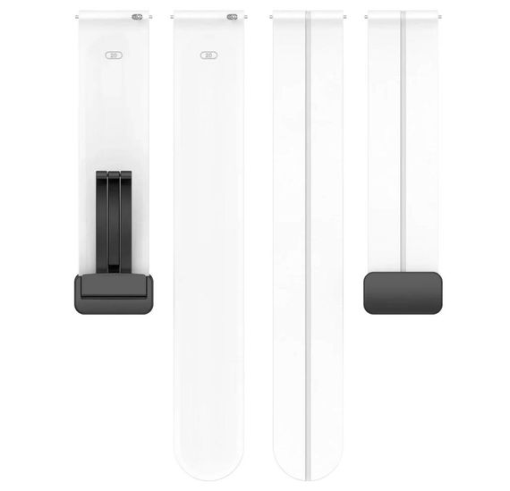 Ремінець Primolux Magnetic Silicone для годинника Garmin Vivoactive 6 / Vivoactive 5 - White | Зображення 3