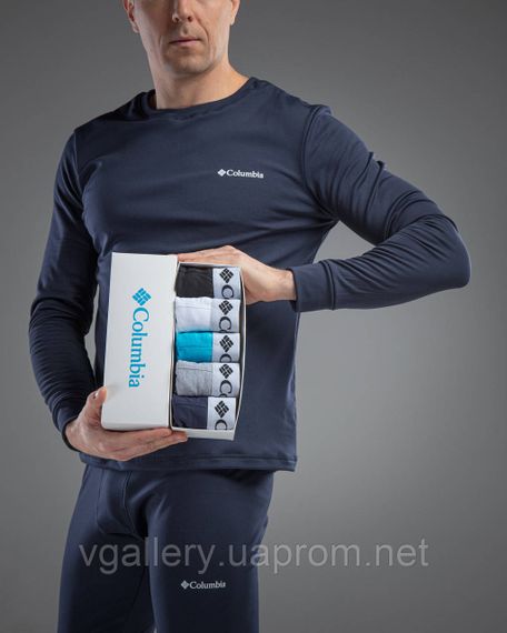 Набір трусів Columbia, подарунковий комплект трусів Коламбія в коробці на 2-5 штук, білизна Columbia 2-5 шт