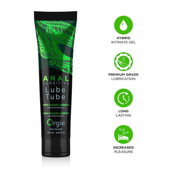 Анальна змазка Orgie Lube Tube Anal Sensitive, 100 мл, водна основа, імітація силікону | Зображення 2